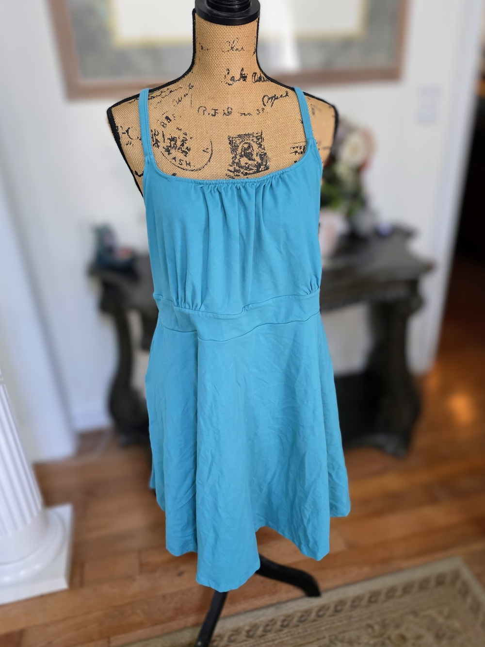 Torrid Turquoise Spaghetti-Strap Mini Dress